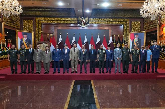Panglima TNI Dampingi Menhan RI Terima Kunjungan Wakil Perdana Menteri Qatar