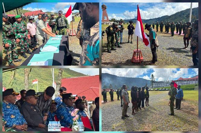 Kembali ke Pangkuan Ibu Pertiwi, 5 Mantan Anggota OPM di Puncak Jaya Ikrar Setia NKRI