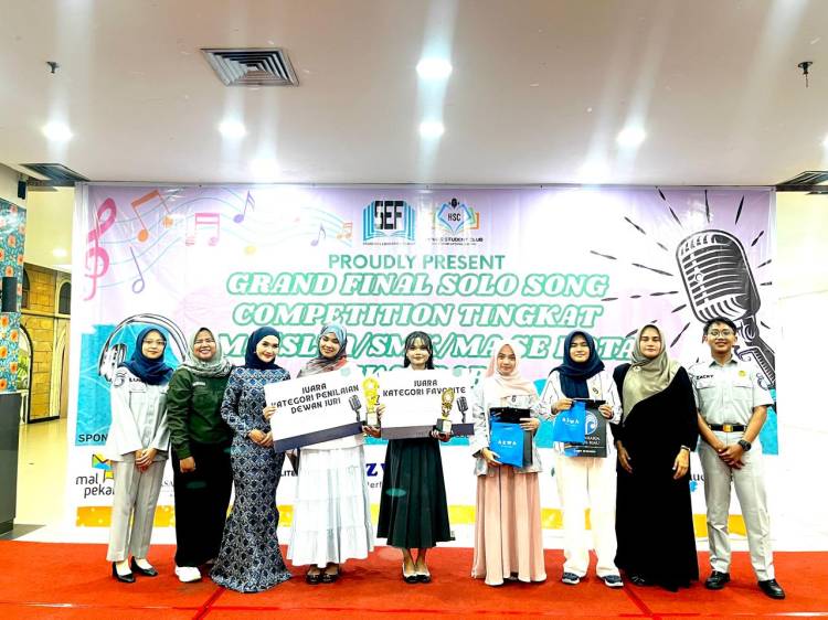 Kolaborasi SEF dan HSC Politeknik LP3I Pekanbaru Gelar Solo Song Competition Tingkat SMA/SMK/MA Se-Pekanbaru