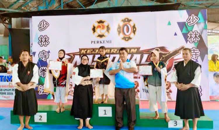 Kejurnaswil Sumatera Shorinji Kempo 2026, Perkemi Pekanbaru Sabet 2 Emas dan 1 Perak