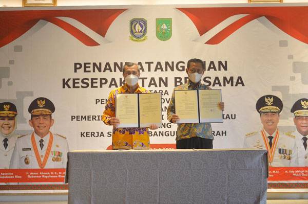 Riau dan Kepri Teken Kerja Sama Sektor Pariwisata, Kesehatan, Perikanan, dan Pendidikan