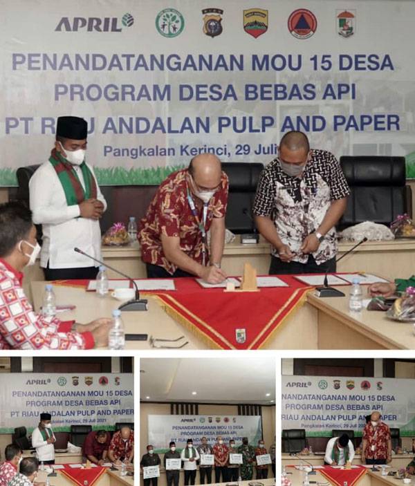 Inovasi Holistik PT RAPP, 15 Desa di Pelalawan Ikut Program Desa Bebas Api