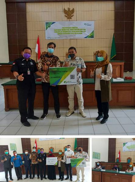 PWI Pelalawan Terima CSR Kantor Notaris Ragil Ibnu Hajar Berupa Perlindungan Ketenagakerjaan