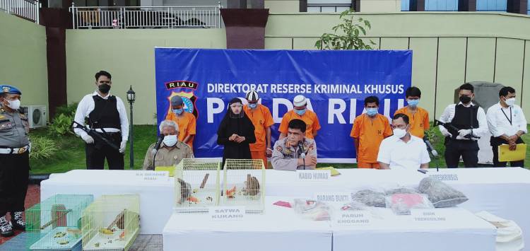5 Pelaku Ditangkap, Polda Riau Ungkap 3 Kasus Penjualan Satwa Dilindungi