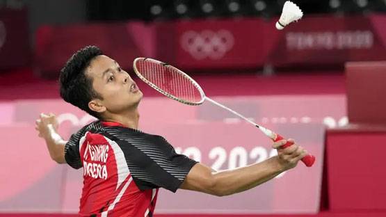 Tekuk Antonsen, Anthony Ginting Lolos Semifinal Badminton Olimpiade Tokyo 2020