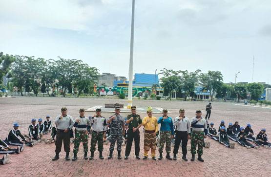 Edi Sakura Tinjau Pembinaan dan Pelatihan Paskibraka Kabupaten Bengkalis