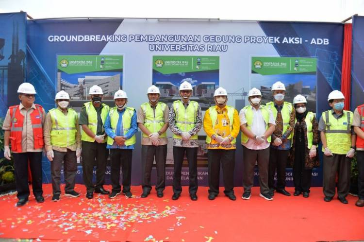 UNRI Akan Bangun 10 Gedung Dalam Ground Breaking AKSI ADB Dukung SDM Unggul