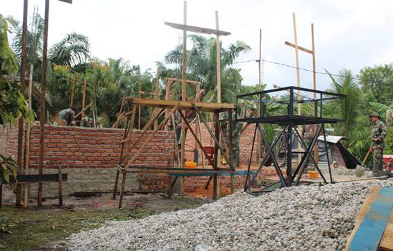 Material Berdatangan, Satgas Kebut Pembangunan Rumah Pakde Prahara