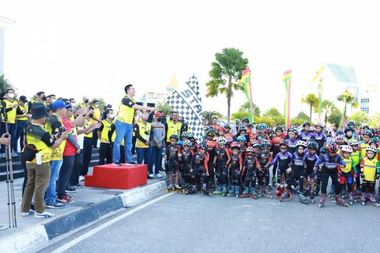 Irjen Mohammad Iqbal Buka Kejuaraan Sepatu Roda Piala Kapolda Riau Cub 2022
