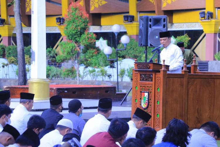Momen Idul Adha 1443 H, Pj Walikota Pekanbaru Bersyukur Situasi Kondusif