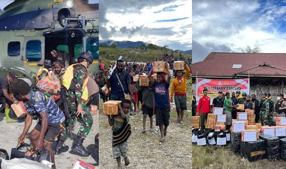 Sebanyak 10.305 kg Bansos Dalam Rangka Gagal Panen di Kab. Puncak Papua Sudah Terdistribusi