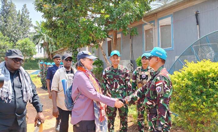 Satgas Indo RDB XXXIX-F Monusco Terima Kunjungan Deputy DSRSG