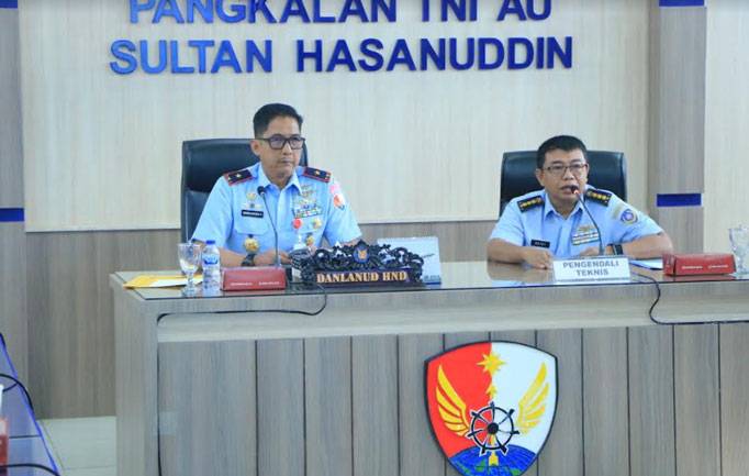 Entry Briefing Tim Audit Kinerja Itkoopsudnas di Lanud Sultan Hasanuddin