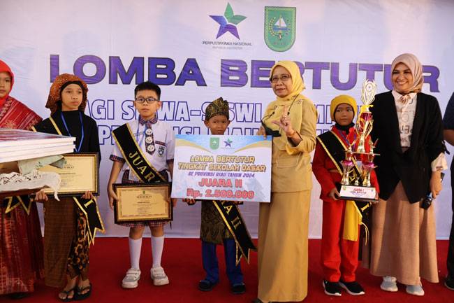 Fakhir Muhammad Mumtaz Siswa SDN 011 Kotogasib Raih Juara II Lomba Bertutur Tingkat SD se-Riau