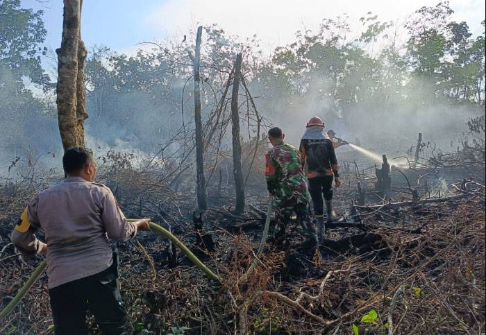 Karhutla di Desa Silam Kuok Berhasil Dipadamkan
