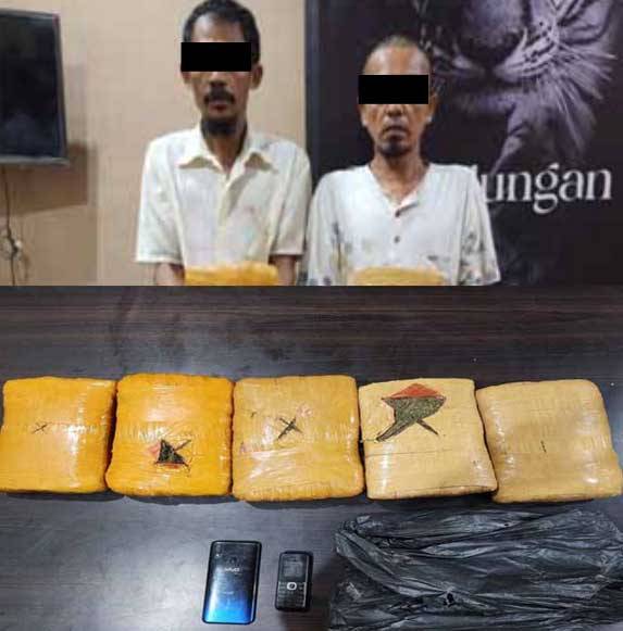 Nyambi Jadi Kurir Ganja, Abang Becak Ditangkap