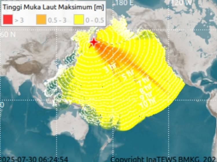 Gempa M 8,6, BMKG Peringatkan Potensi Tsunami di Wilayah Timur Indonesia Siang Nanti
