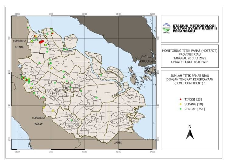 Riau 392 Hotspot Sore Ini, Menunggu 2 Heli Tambahan Percepat Pemadaman