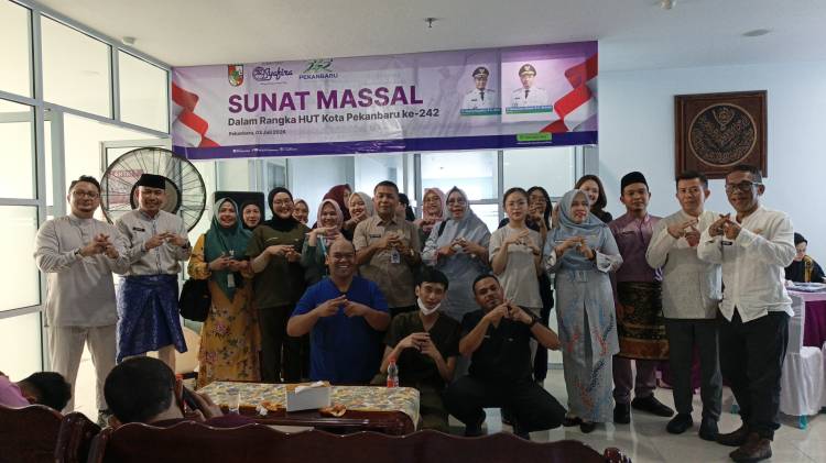 Sebanyak 100 Anak Ikuti Sunat Massal di RS Syafira Pekanbaru