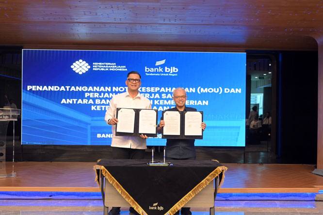 Kemnaker dan Bank BJB Jalin Kerja Sama Pengembangan Kompetensi SDM dan Layanan Perbankan