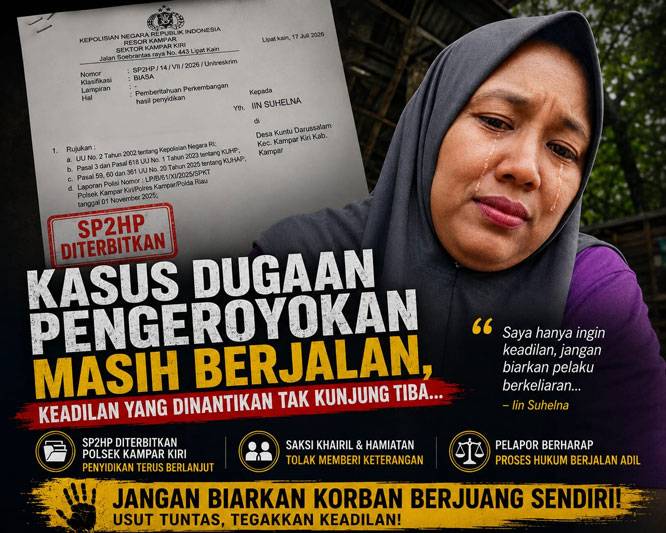 Polsek Kampar Kiri Terbitkan SP2HP, Penyidikan Kasus Dugaan Pengeroyokan Segera Gelar Perkara!