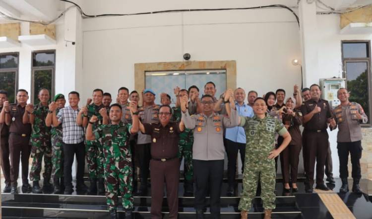 Komitmen Sinergitas, Kapolres Kampar Kunjungan Silaturahmi dengan TNI dan Kejaksaan