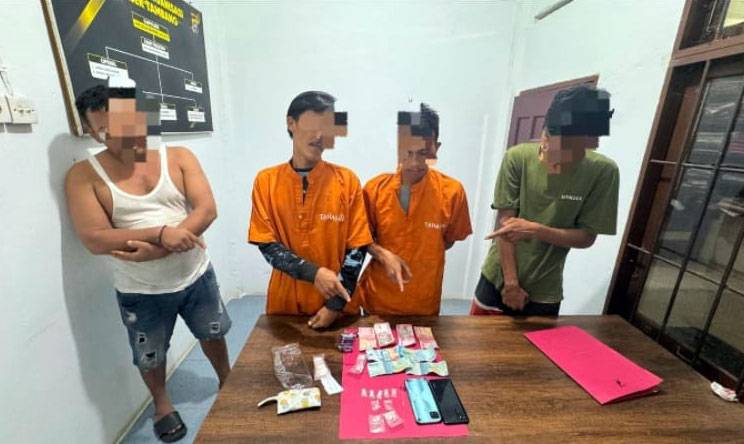 Polisi Ringkus Empat Tersangka Penyalahgunaan Narkoba di Tambang