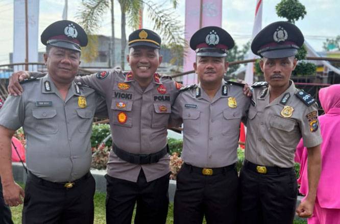 Selamat, Tiga Personel Polsek Teluk Meranti Terima Kenaikan Pangkat
