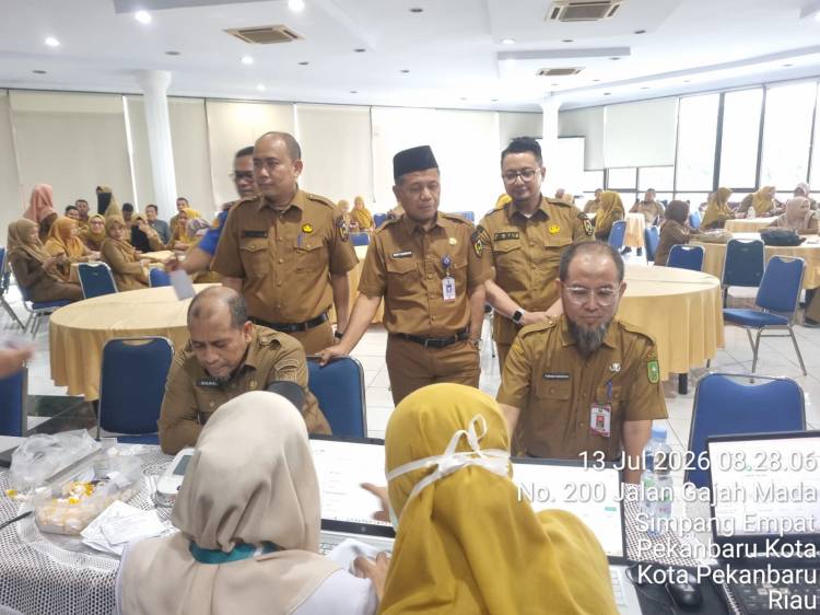 Sempena HUT Riau ke-69, 200 ASN Bappeda Ikuti Layanan CKG