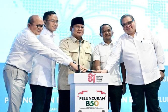 Panglima TNI Hadiri Peluncuran Biodiesel B50, Dukung Penguatan Kemandirian Energi Nasional