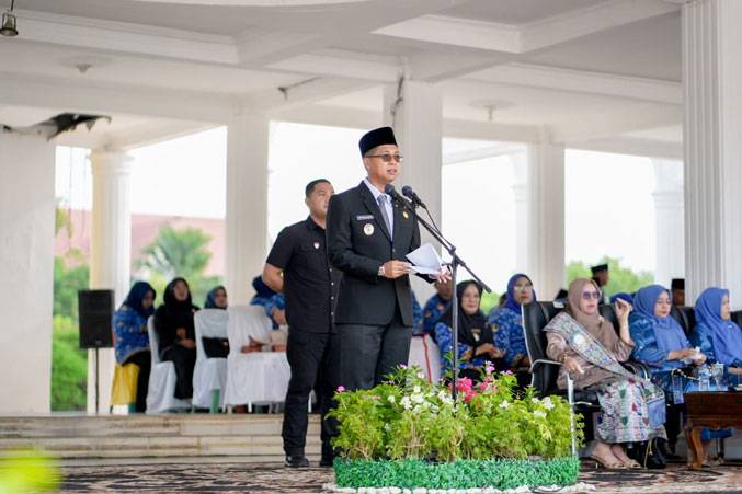Pimpin Upacara Hari Lahir Pancasila, Wabup Rohil Jhony Charles Ajak Jadikan Pancasila Ideologi yang Hidup