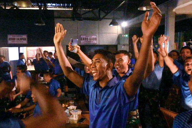 Semarak Nobar Gembira Final Piala Dunia 2026, Lanud Sultan Hasanuddin Pererat Kebersamaan