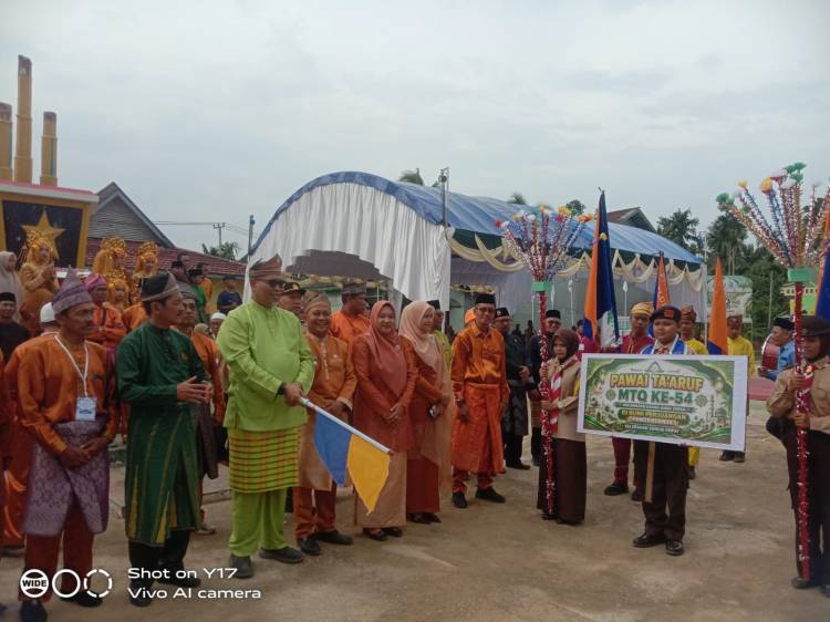 Sekdakab Inhil Lepas Pawai Takruf MTQ Ke-54 Kecamatan GAS