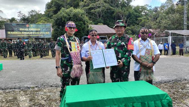 Danrem 181/PVT Bersama Bupati Sorong Selatan Resmi Buka TMMD Ke-129 TA 2026 Wujudkan Sinergi Membangun Negeri dari Desa