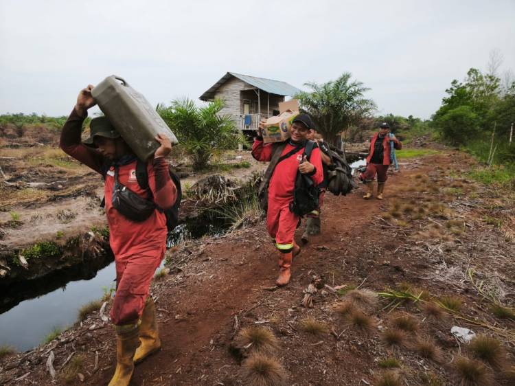 Dua Hari Membara, Karhutla di Air Hitam Pekanbaru Berhasil Dipadamkan