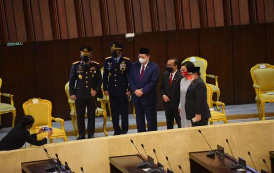 Panglima TNI Hadiri Sidang Tahunan MPR dan DPR RI di Jakarta