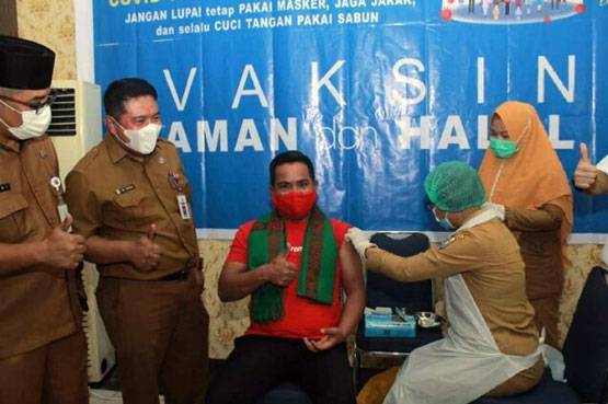 Stok Vaksin Terbatas, Capaian Vaksinasi di Pelalawan Baru 31 Persen Saja
