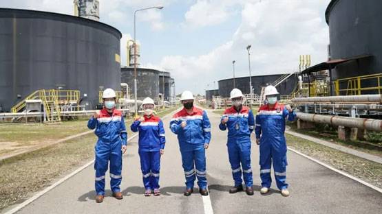Resmi Dikelola Pertamina, Erick Thohir Tinjau Lapangan dan Sapa Pekerja Blok Rokan