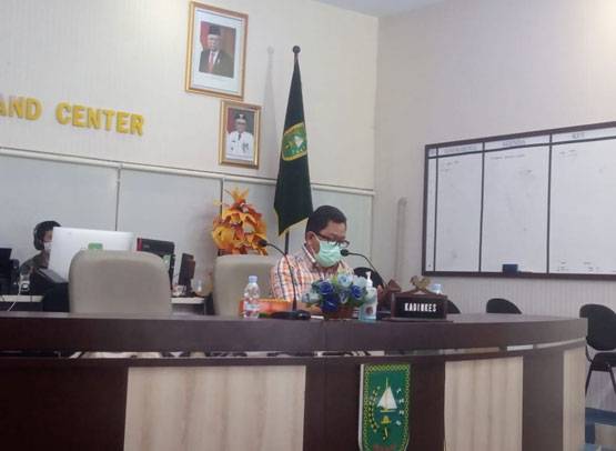 Ikuti Rakor COVID-19 se-Sumatera, Dinkes Riau Sampaikan Penanganan COVID-19