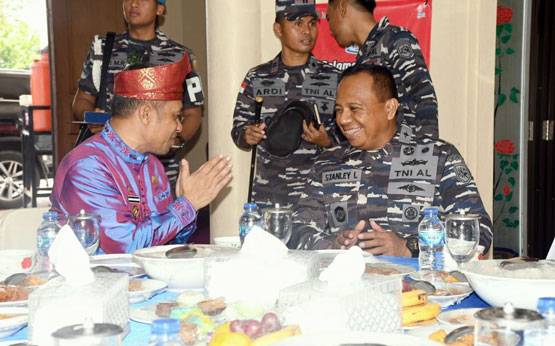 Wabup Bagus Santoso Terima Kunjungan Silaturahmi Danlanal Dumai