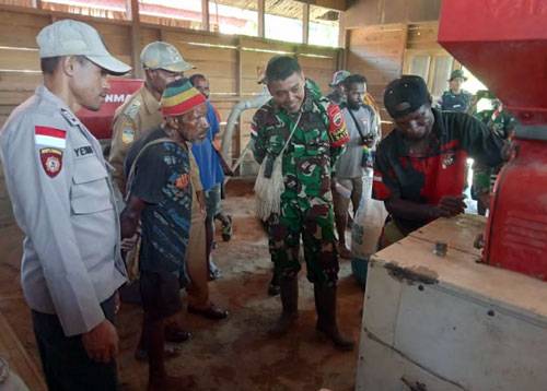 Sejahtera Pangan, Satgas Pamtas Yonif 126/KC Lakukan Pendampingan Pertanian Masyarakat Perbatasan Papua