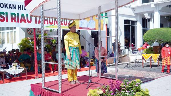 Jadi Irup Hari Jadi Provinsi Riau ke-65, Wabup Sulaiman Bacakan Amanat Gubernur Riau