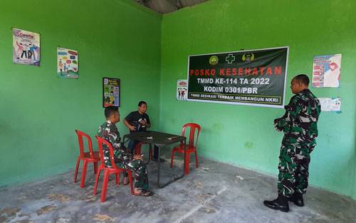 Selama TMMD Satgas Beri Layanan Kesehatan Gratis di Wilayah Sasaran