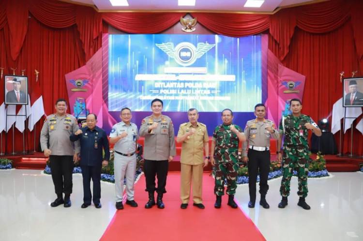 Dirlantas Polda Riau Launching Aplikasi Digital Si Talam Manis