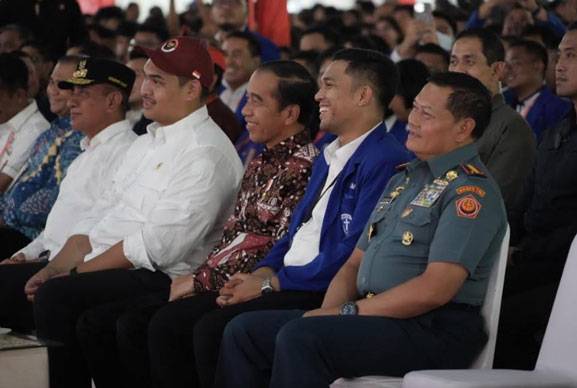 Panglima TNI Dampingi Presiden Jokowi Hadiri Muktamar Pemuda Muhammadyah di Medan