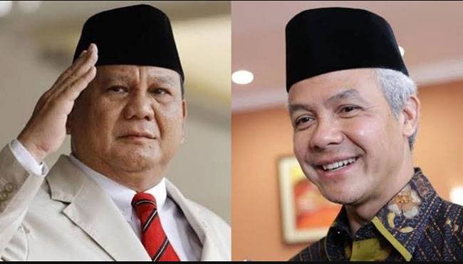 Ganjar dan Prabowo Bersaing Ketat, Elektabilitas Selisih 1,7 Persen