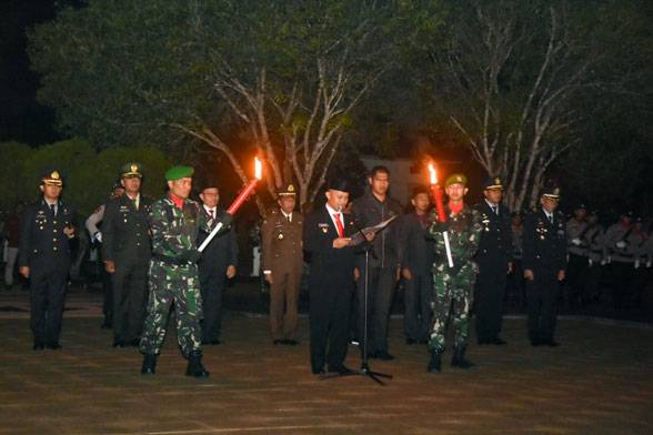 Kenang Jasa Pejuang Kemerdekaan, Wabup Bengkalis Pimpin Apel Kehormatan dan Renungan Suci