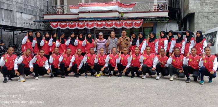 Kaban Kesbangpol Lepas Peserta Paskibraka Inhil 2024
