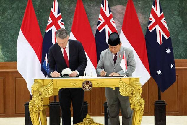 Menhan Prabowo Tanda Tangani Perjanjian Kerja Sama Pertahanan RI-Australia di Akmil Magelang