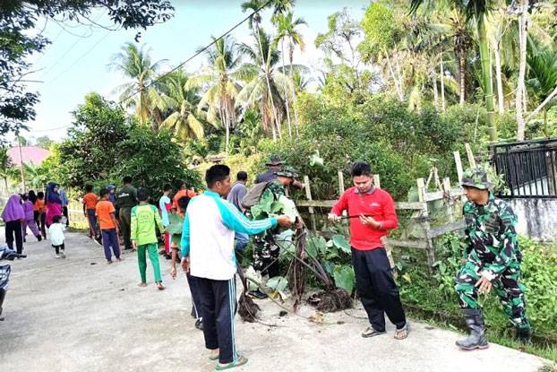 Apresiasi TMMD Kodim 0313/KPR, Kades Tanjung Belit Selatan Harap TNI Warga Solit